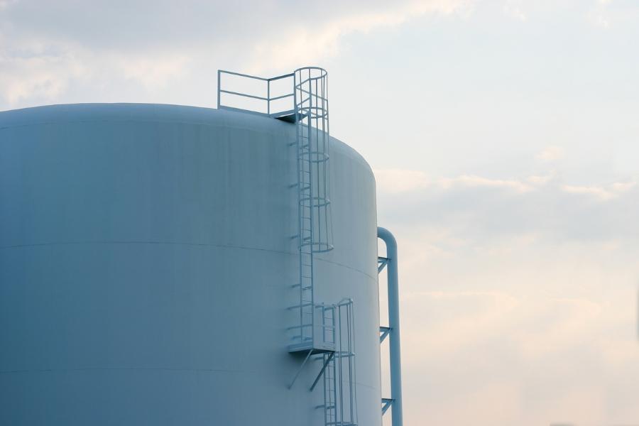 Water storage tank. 
